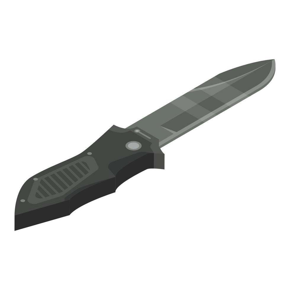 Hunter penknife icon, isometric style vector