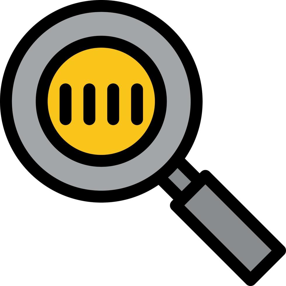 Code Code Search Magnifier Magnifying  Flat Color Icon Vector icon banner Template