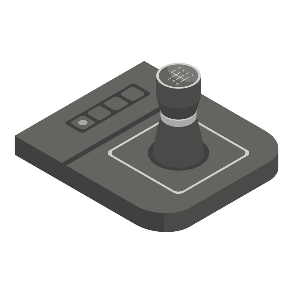 Sport gearbox icon, isometric style vector