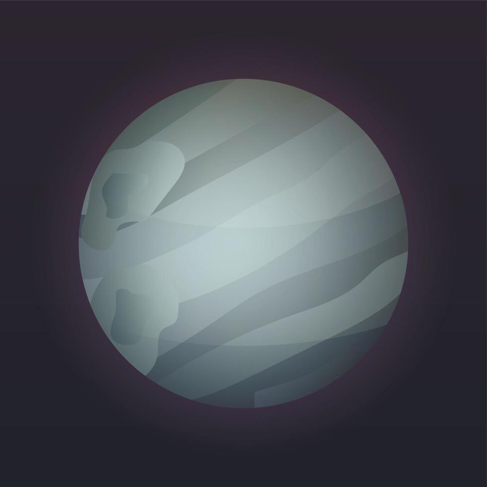icono del planeta plutón, estilo isométrico vector