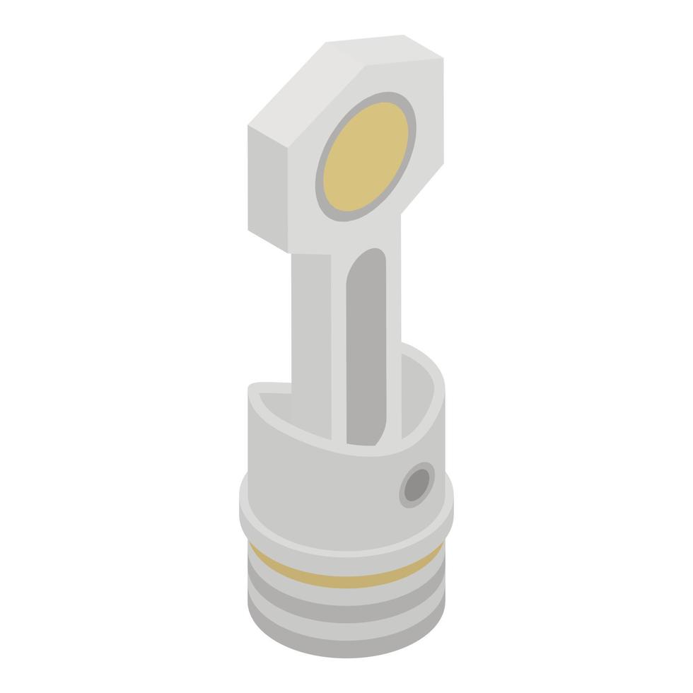 Motor piston icon, isometric style vector