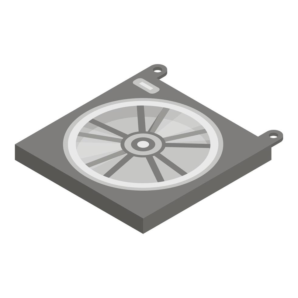 Car radiator icon, isometric style vector