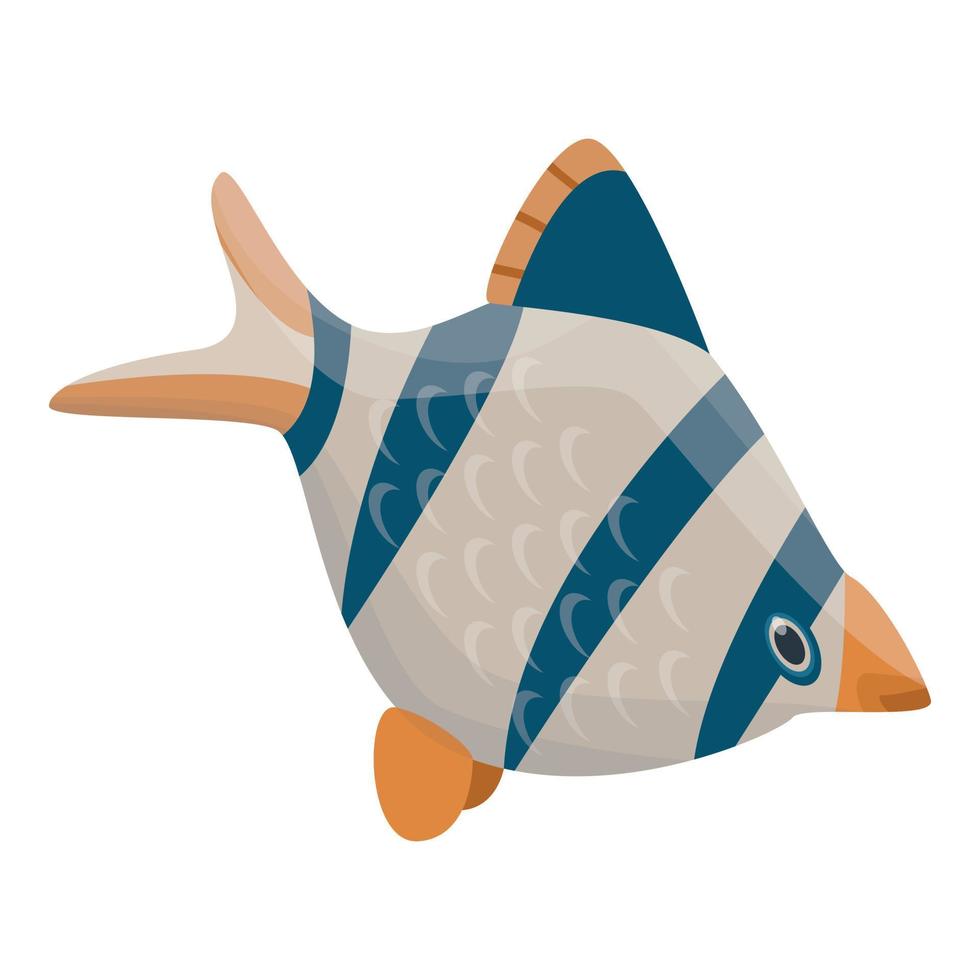 icono de peces exóticos, estilo isométrico vector