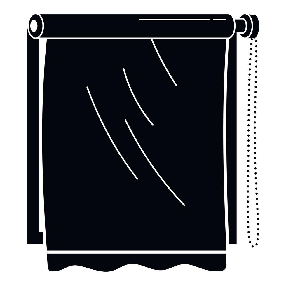 Window sun roller icon, simple style vector