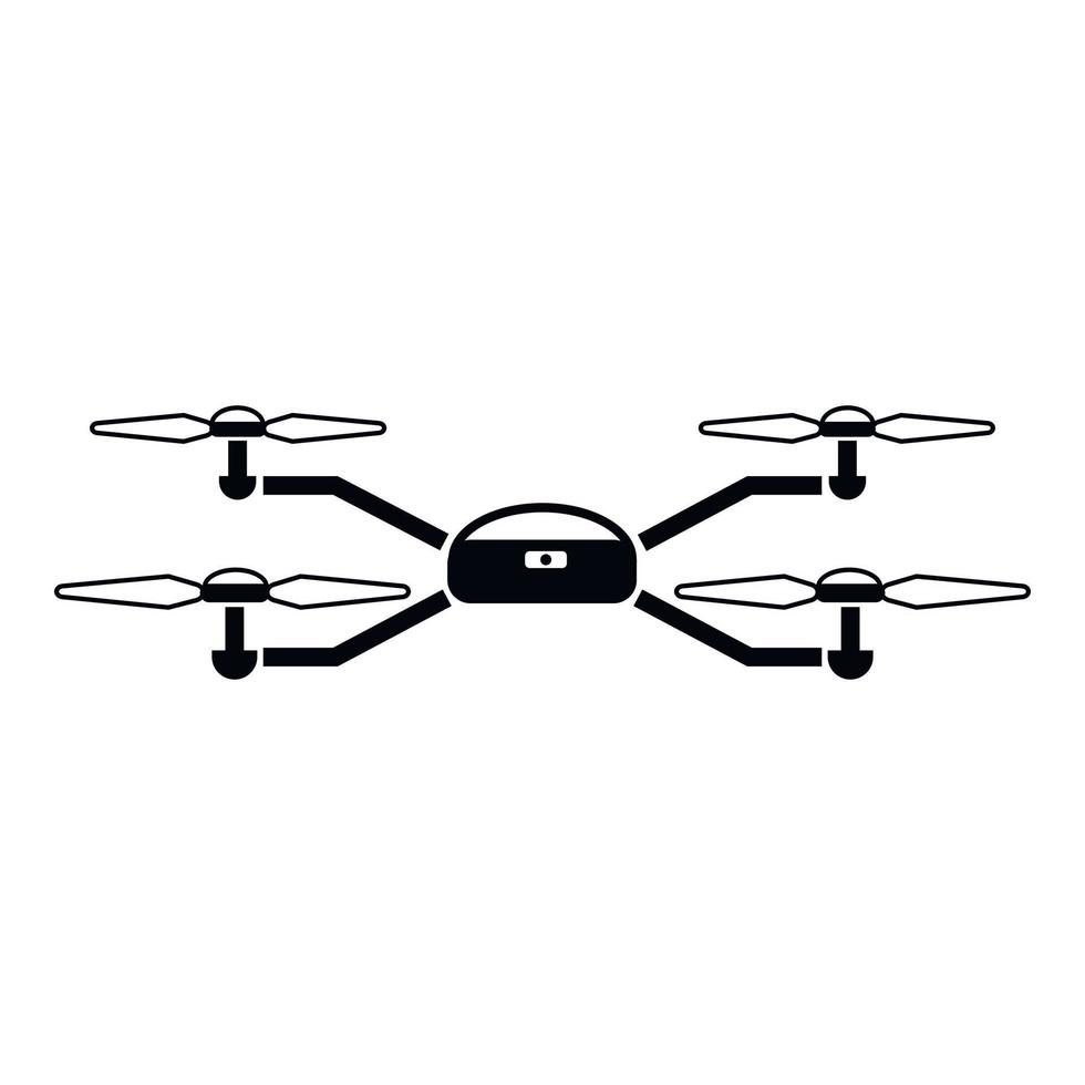 Modern drone icon, simple style vector