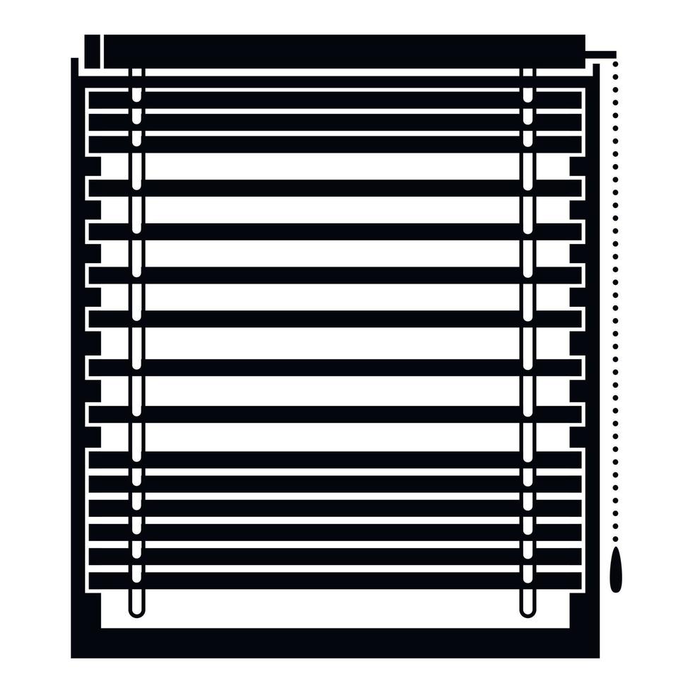 Horizontal jalousie icon, simple style vector