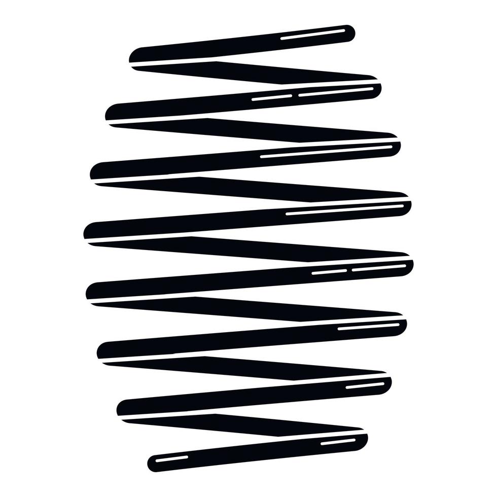 Car spring icon, simple style vector