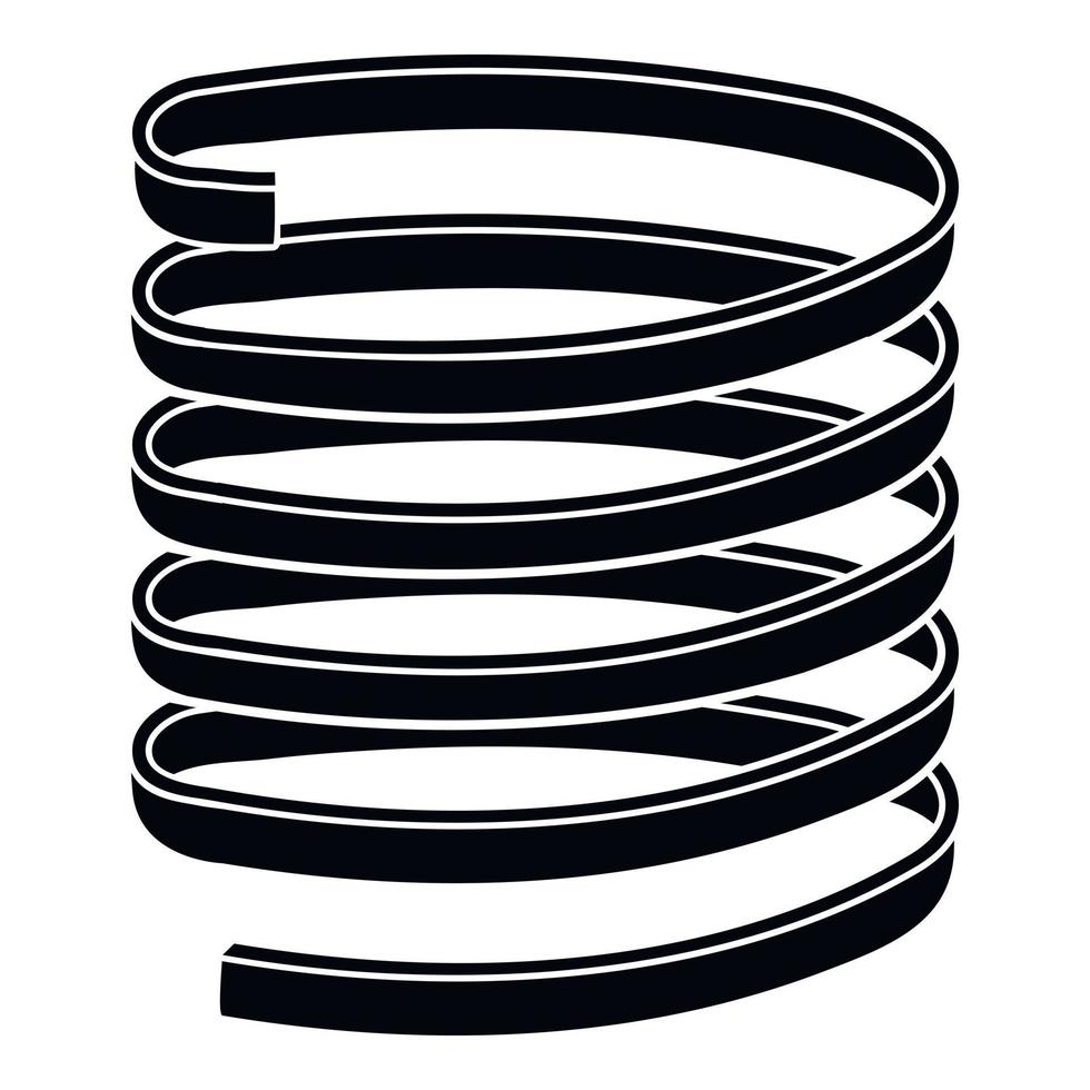 Cable spring icon, simple style vector