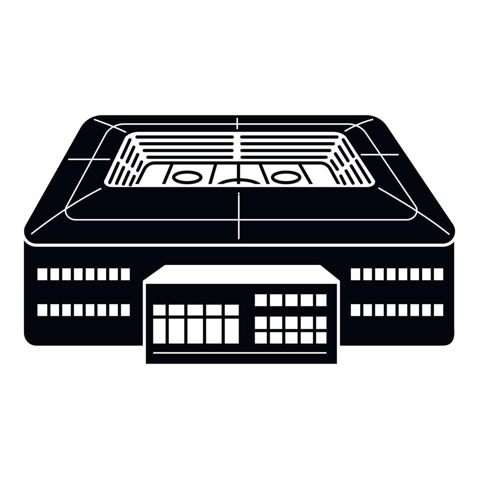 Hockey arena icon, simple style vector