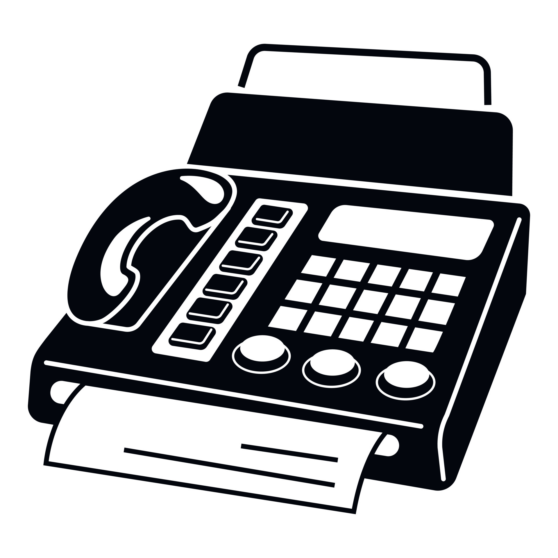 Phone fax in perspective icon, simple style 15202962 Vector Art at Vecteezy