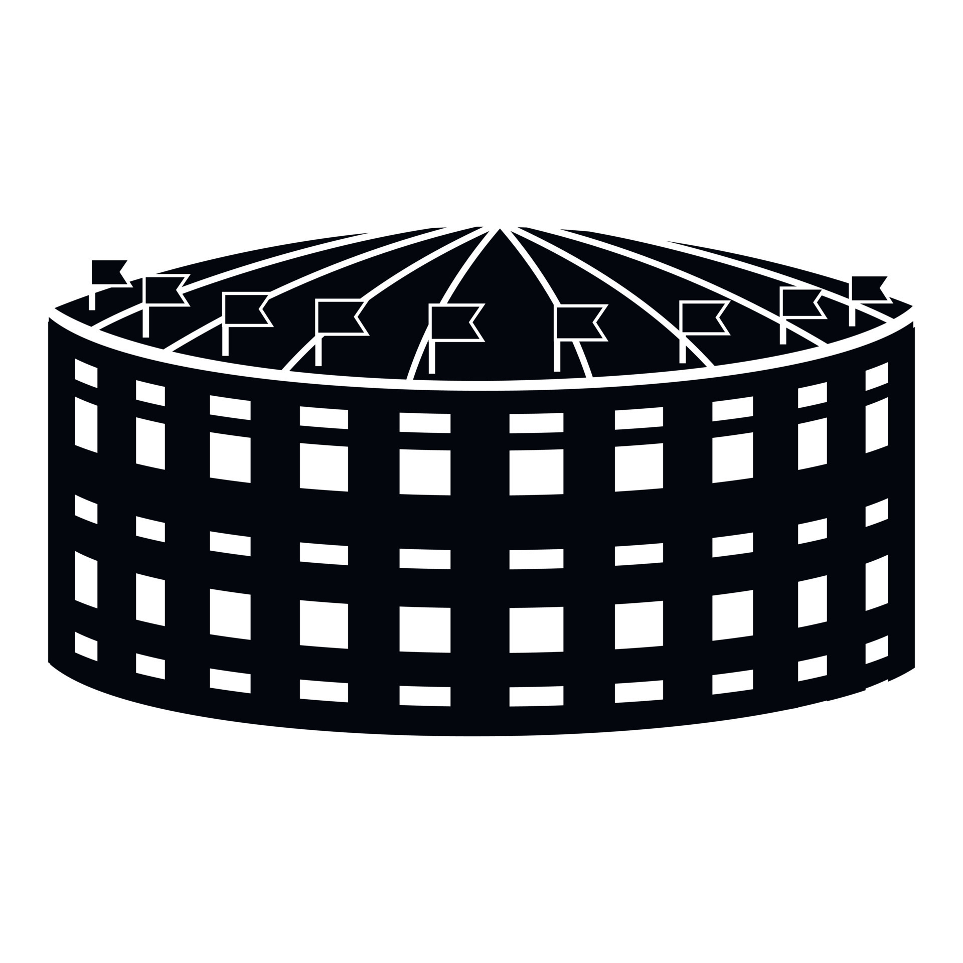 Sports arena icon, simple style 15202971 Vector Art at Vecteezy