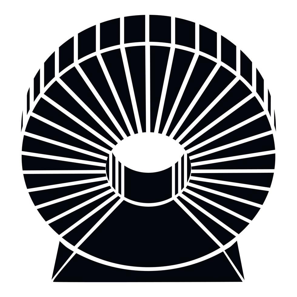 Magnetic coil icon, simple style vector