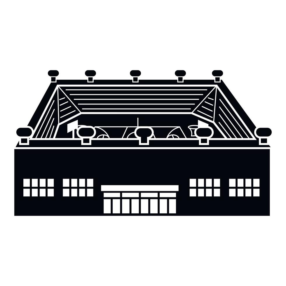 Stadium icon, simple style vector