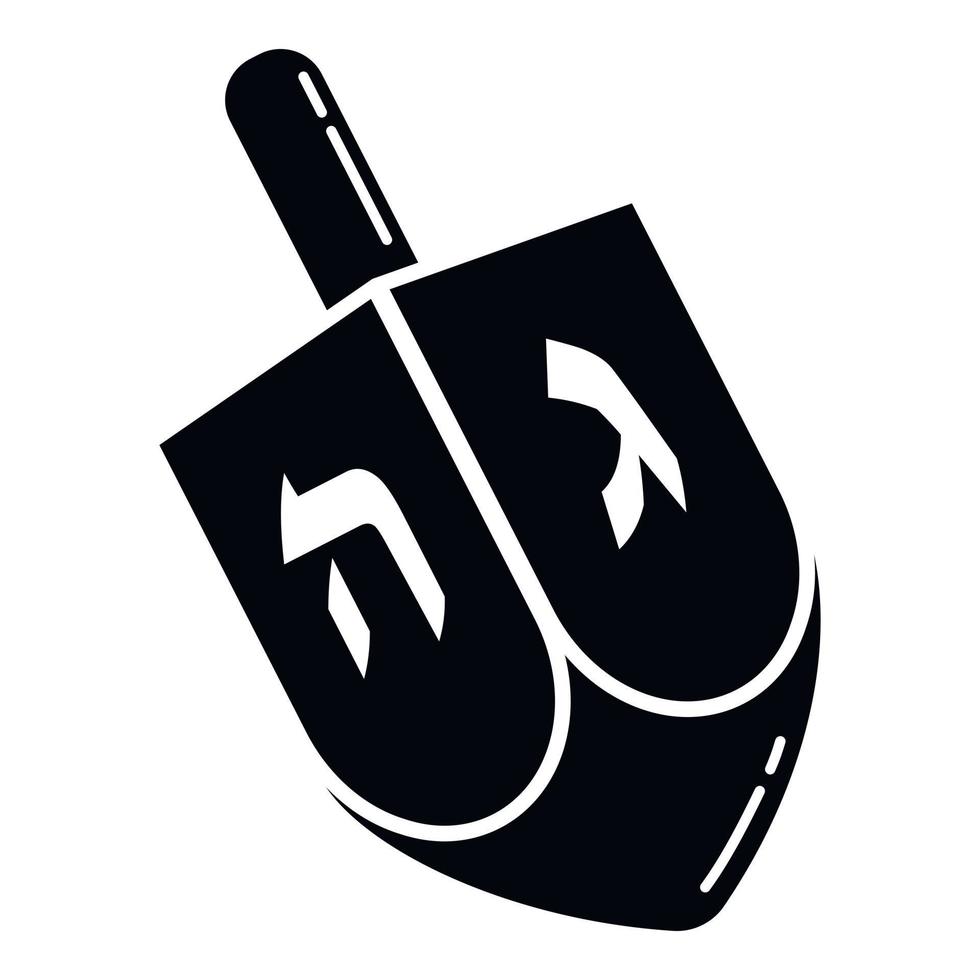 Dreidel icon, simple style vector