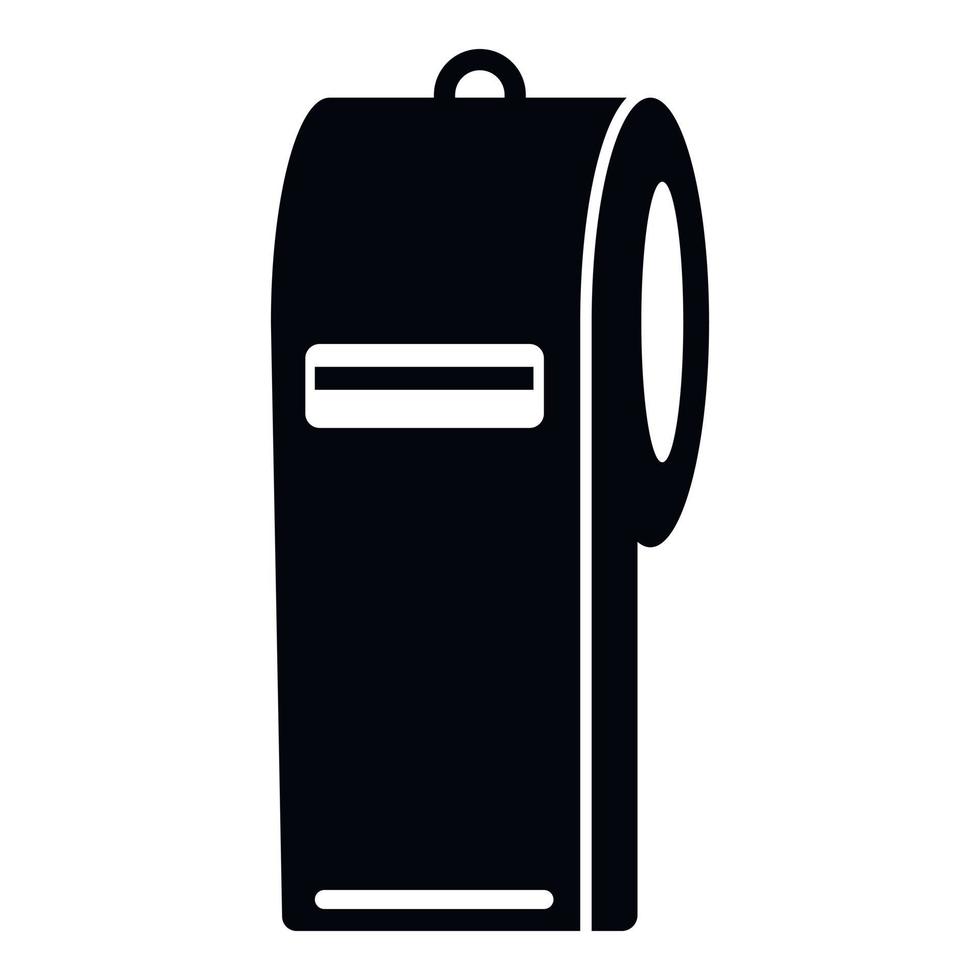 Police whistle icon, simple style vector