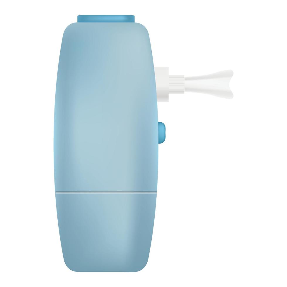Medical inhaler icon, realistic style vector