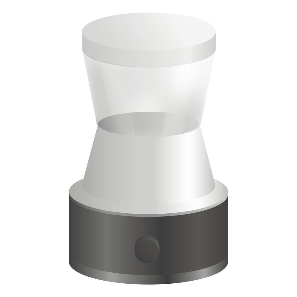 Coffee grinder icon, realistic style vector