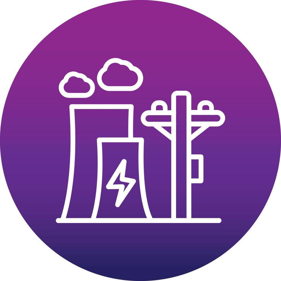 Electric Factory Vector Icon