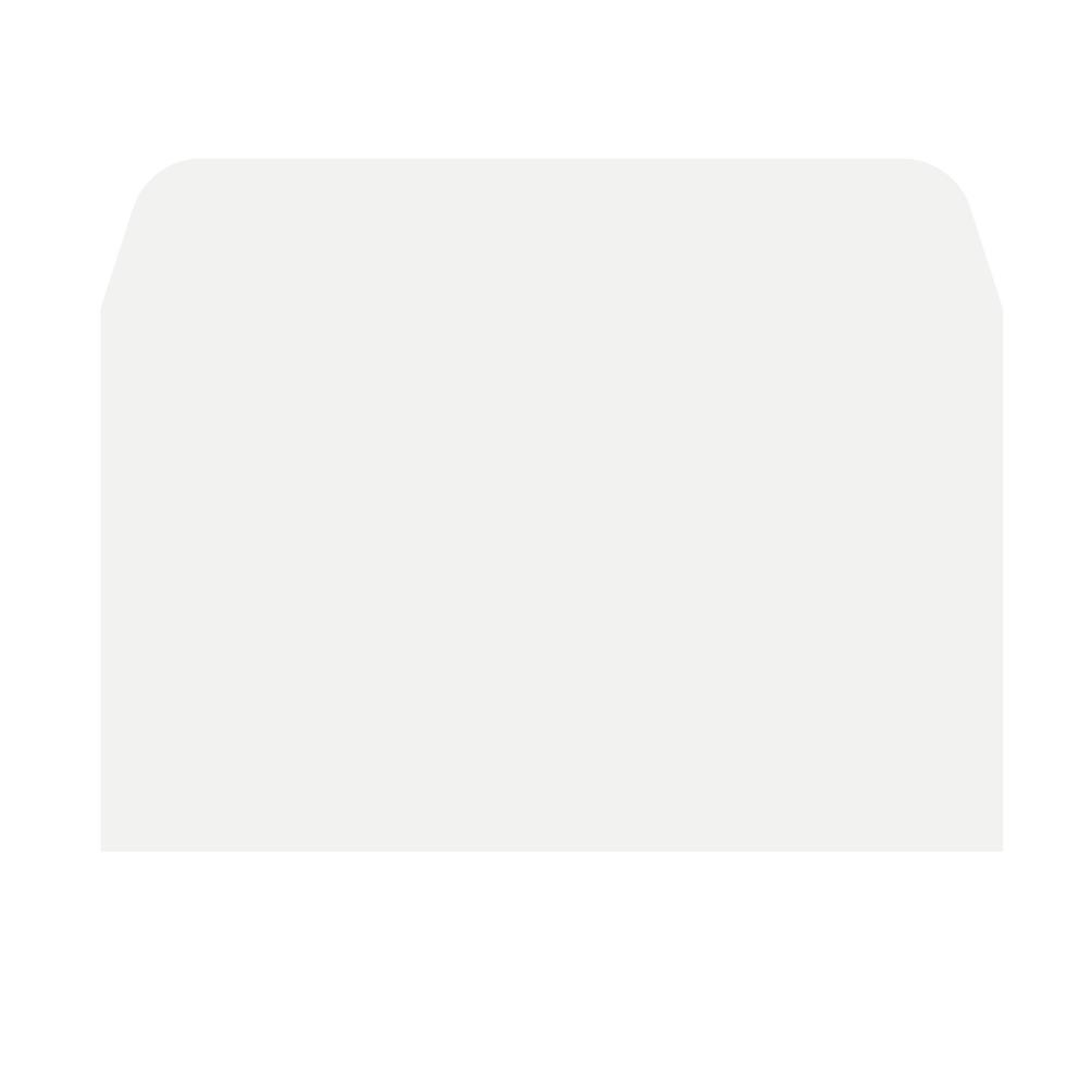 Blank envelope icon, realistic style vector