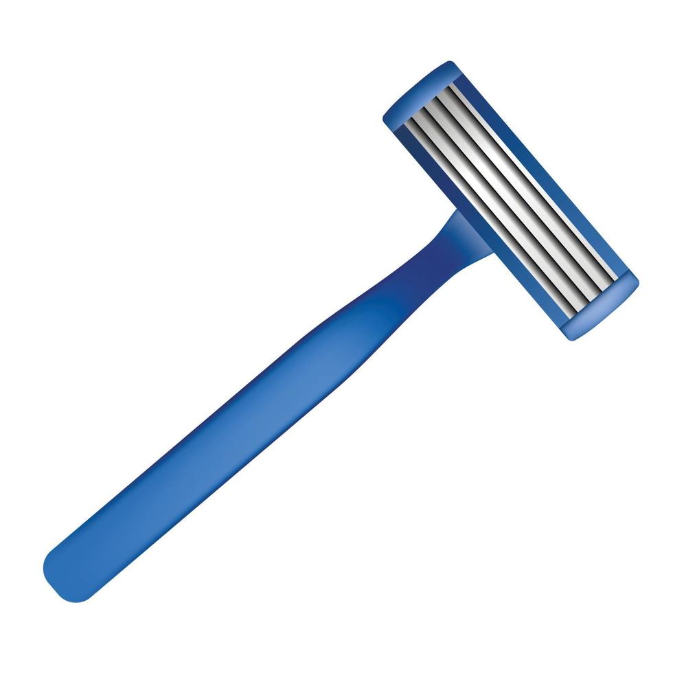 Razor icon, realistic style vector