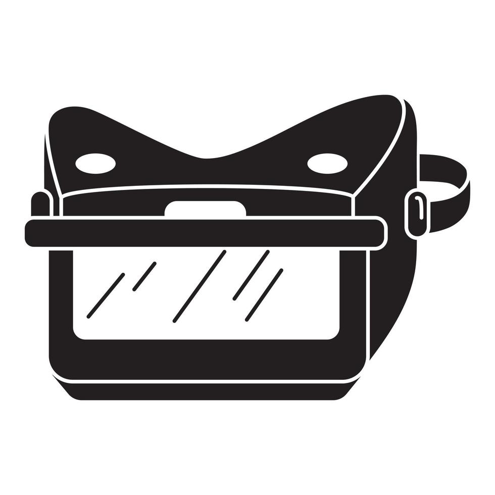 Welder mask icon, simple style vector