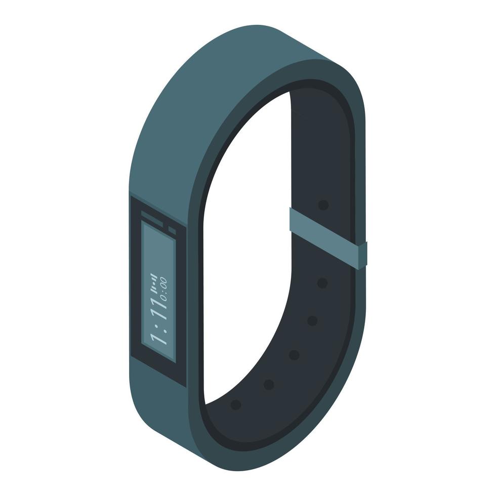 Modern wrist band icon, isometric style vector