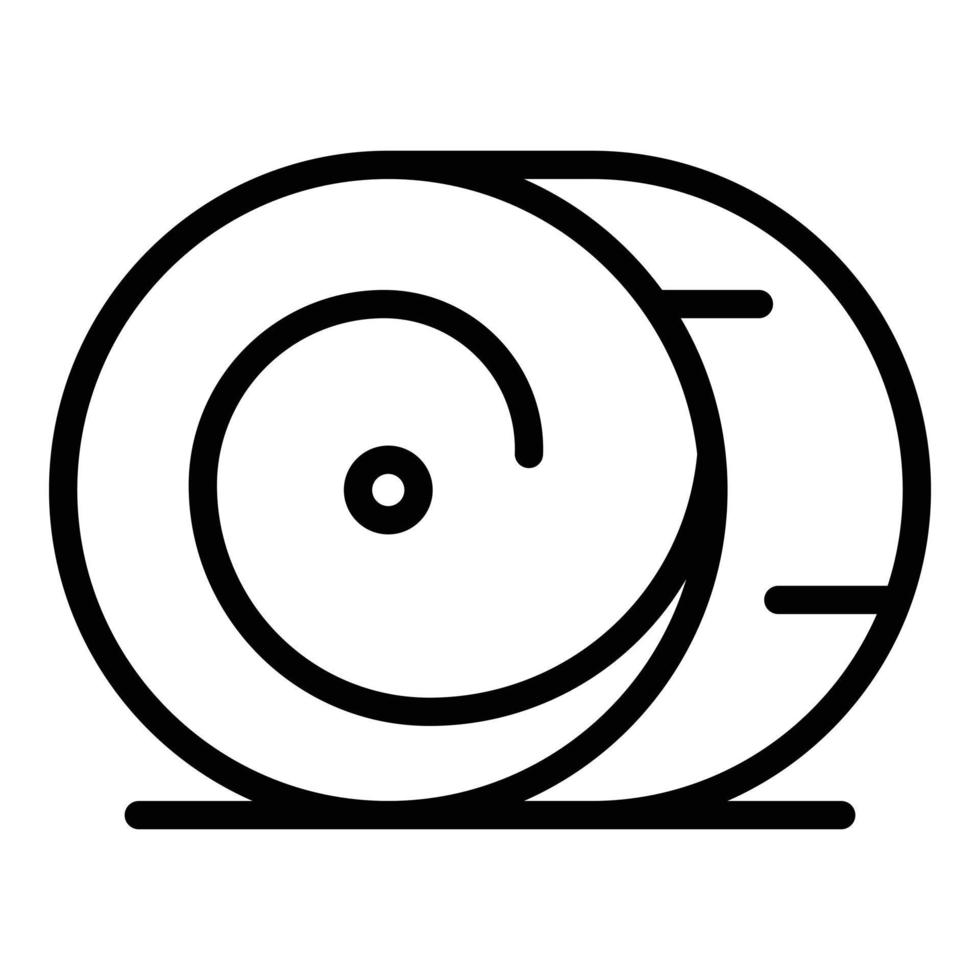 Fodder bale icon outline vector. Hay straw vector