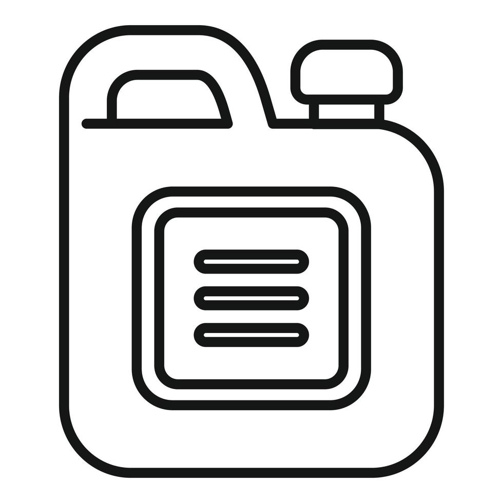 Petrol canister icon outline vector. Fuel oil vector