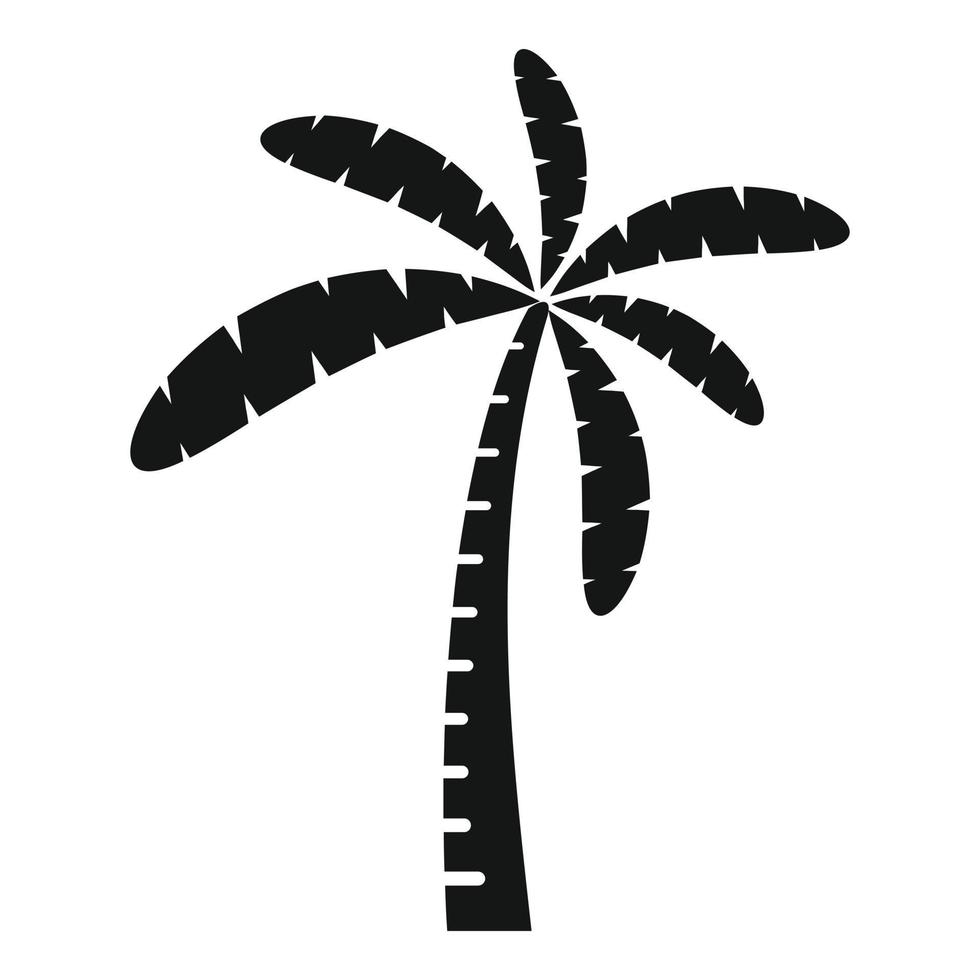 vector simple del icono de la palma del paraíso. árbol de coco