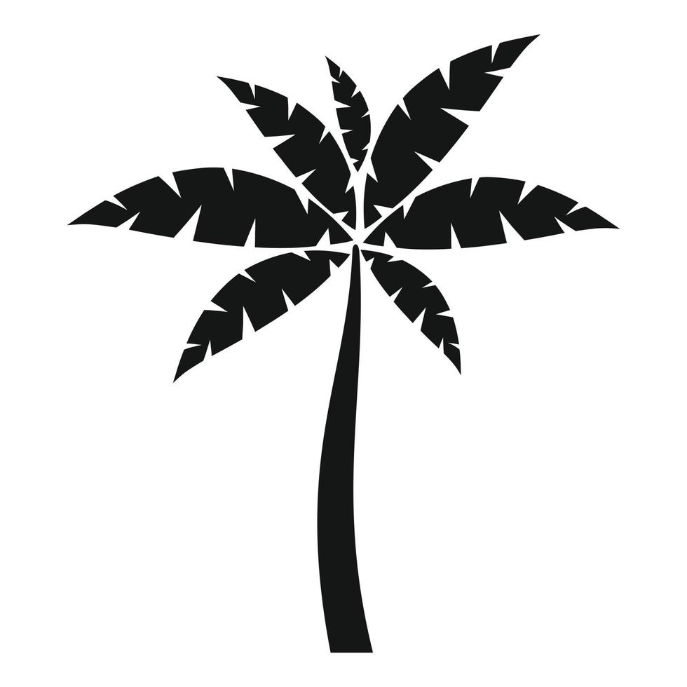 icono de palmera de vacaciones vector simple. planta de verano