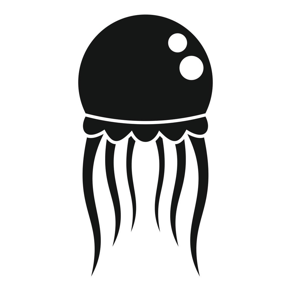 vector simple de icono de medusas submarinas. Medusa