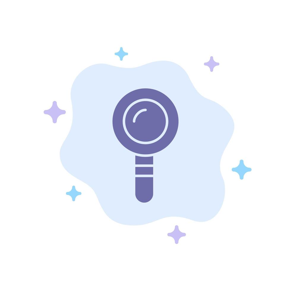 Search Lab Find Biochemistry Blue Icon on Abstract Cloud Background vector