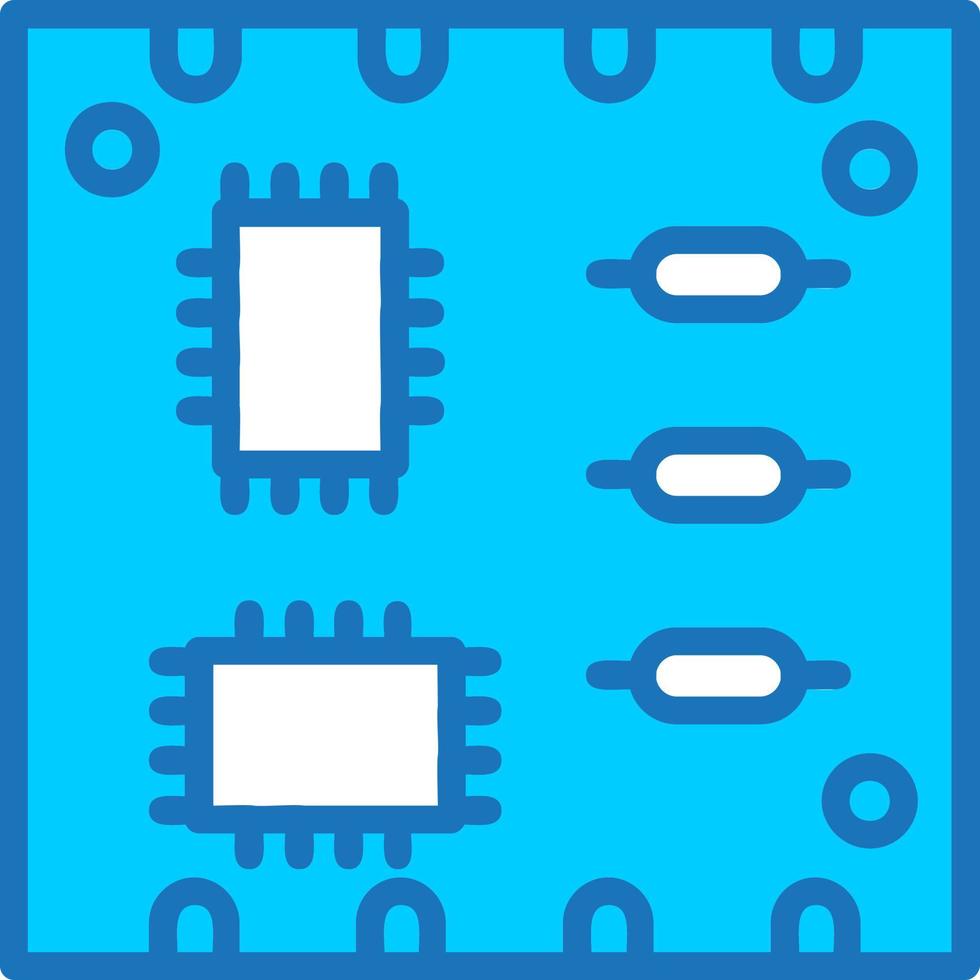 icono de vector de placa pcb