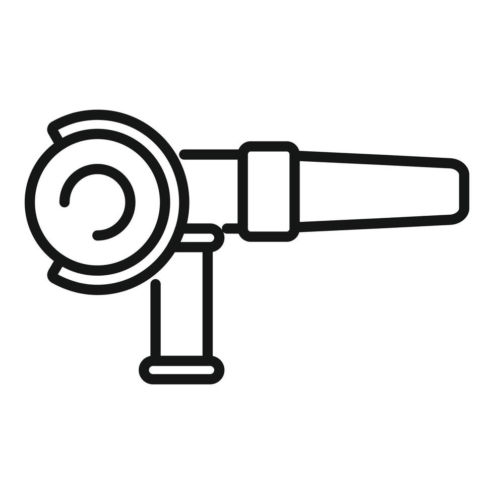 Grinder machine icon outline vector. Saw tool vector