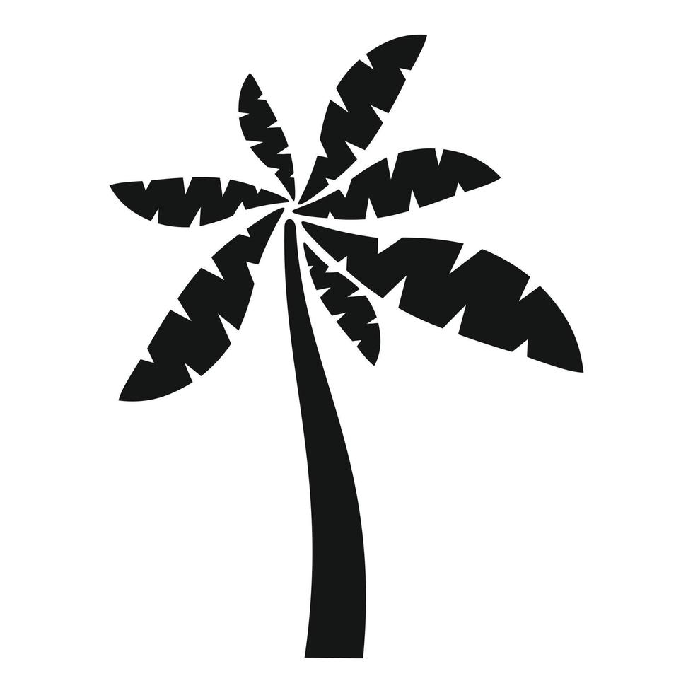 icono de la palma de la naturaleza vector simple. árbol de coco