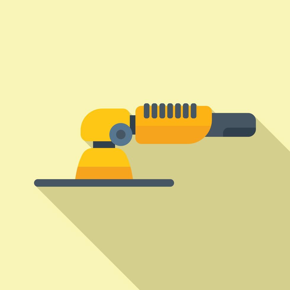 Electric grinding machine icon flat vector. Saw grinder vector