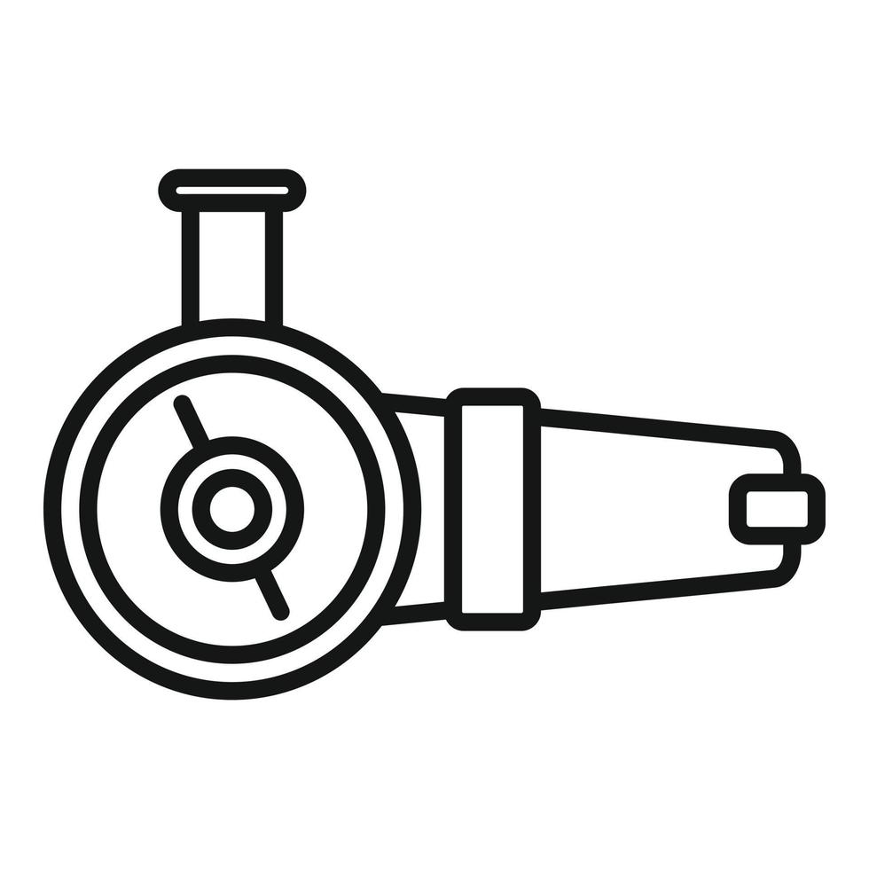 Grinding machine icon outline vector. Grinder saw vector