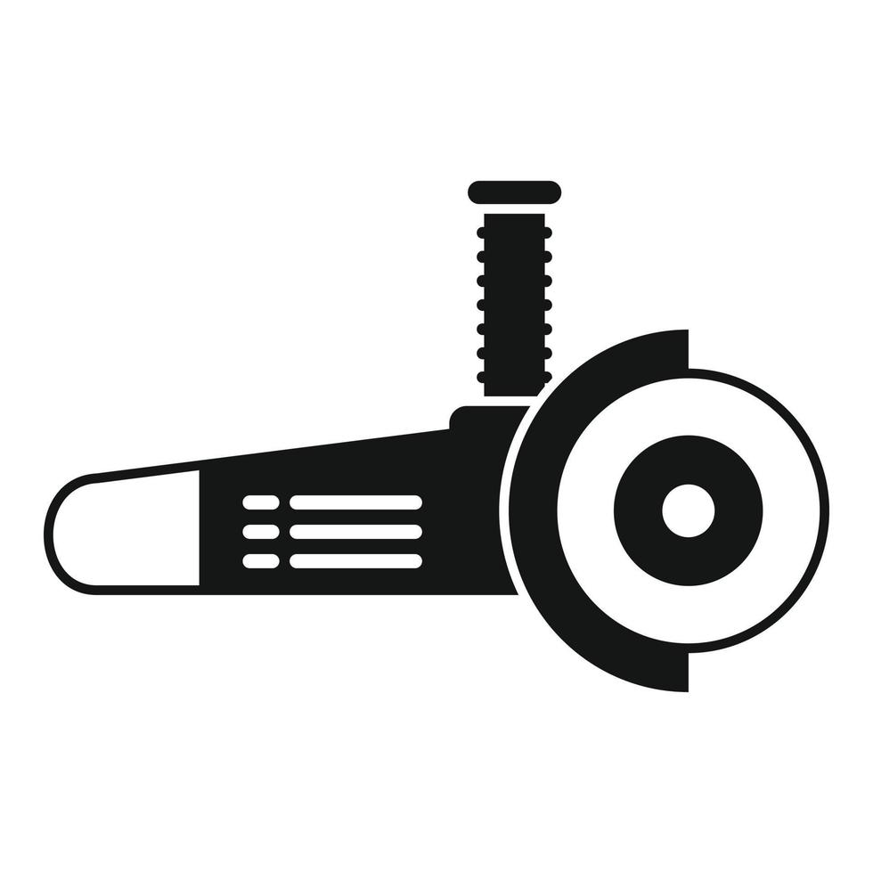 Polish grinding machine icon simple vector. Grinder tool vector