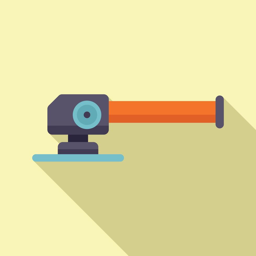 Grinding saw icon flat vector. Grinder tool vector