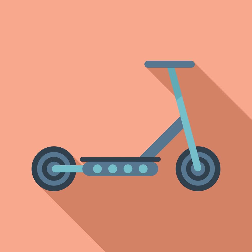 Drive electric scooter icon flat vector. Kick transport vector