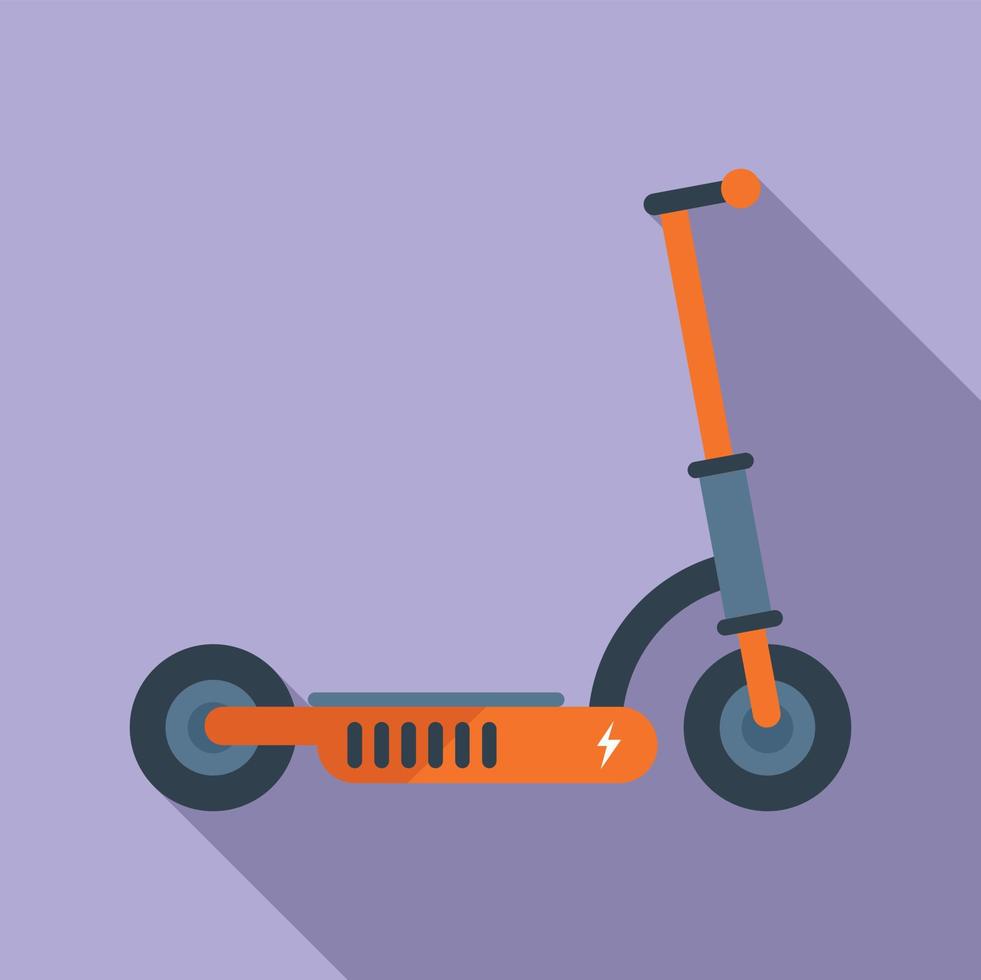 vector plano de icono de scooter. patada de transporte