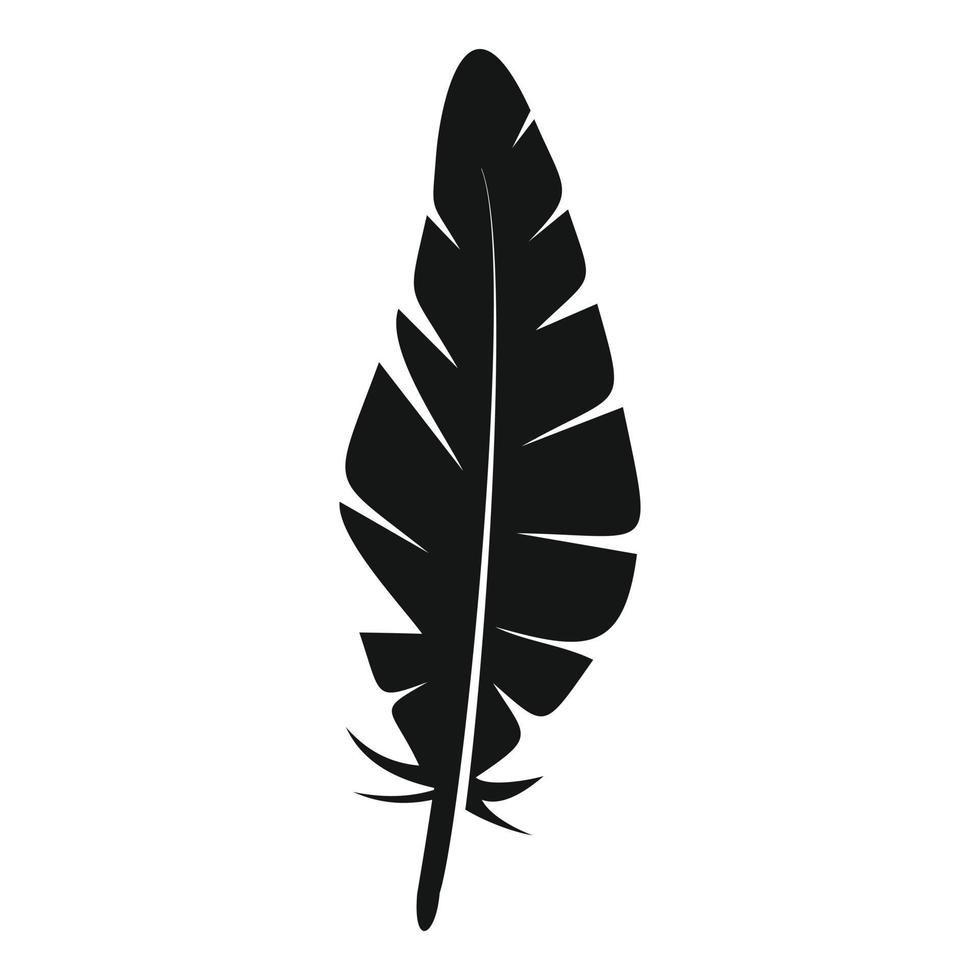 Ink feather icon simple vector. Bird pen vector