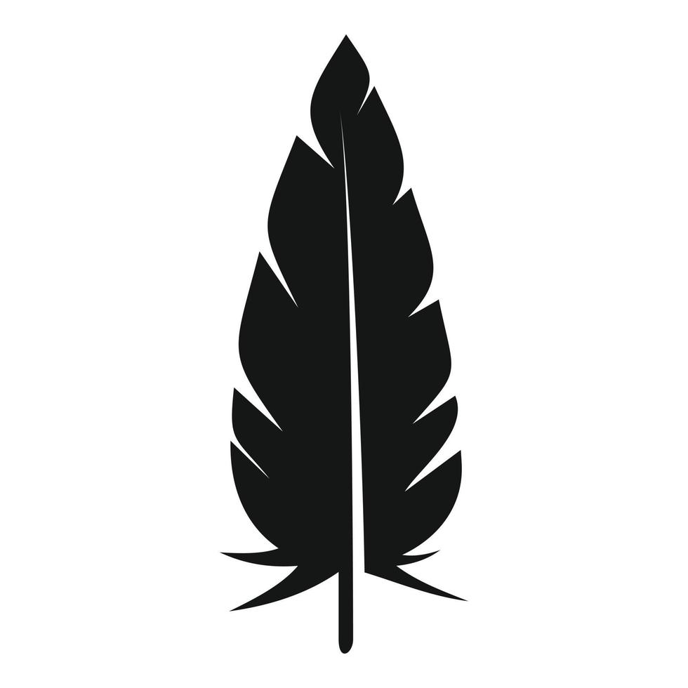 Feather pen icon simple vector. Bird quill vector