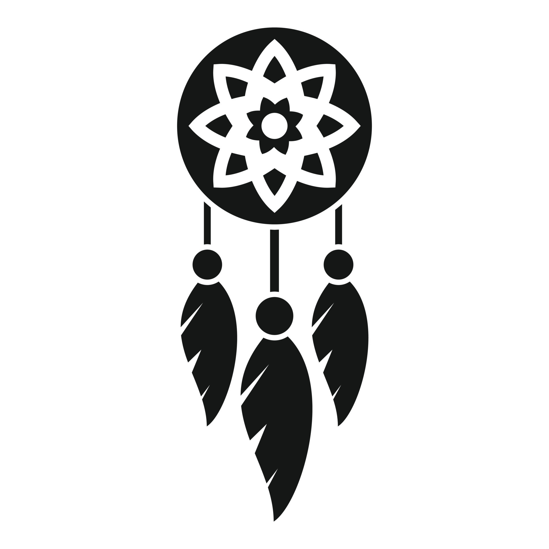 Feather dream catcher icon simple vector. Indian native 15205288 Vector Art  at Vecteezy