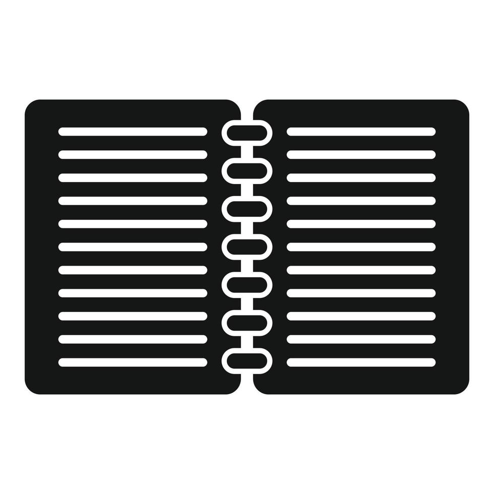 Notebook scenario icon simple vector. Film activity vector