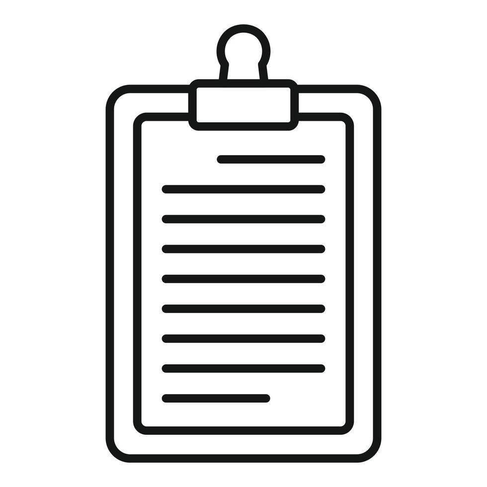 Scenario clipboard icon outline vector. Film activity vector