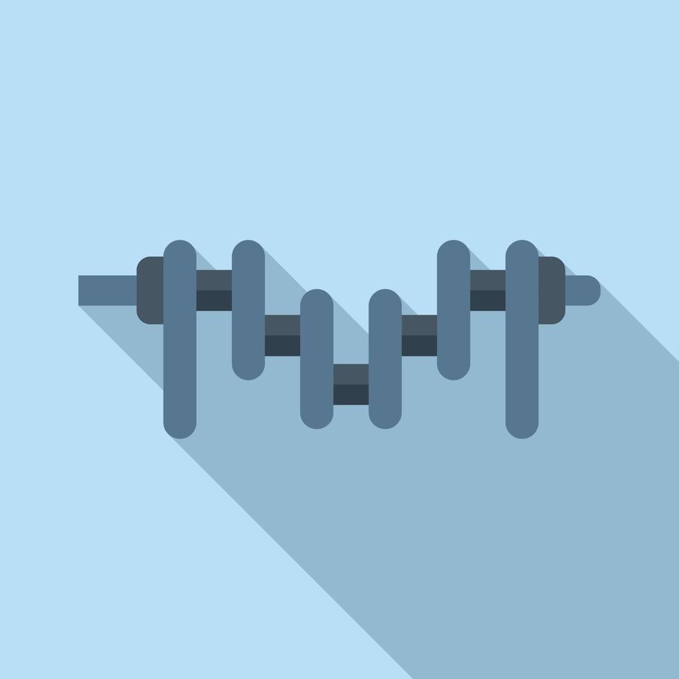 Crankshaft icon flat vector. Car piston vector