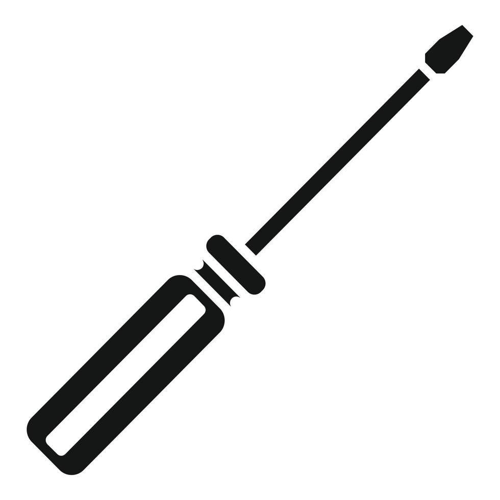 Screwdriver icon simple vector. Screw tool vector