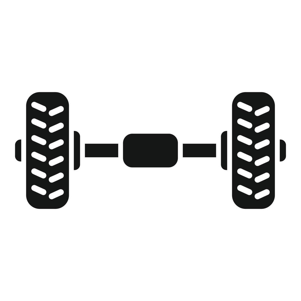 Car suspension icon simple vector. Wheel tire vector