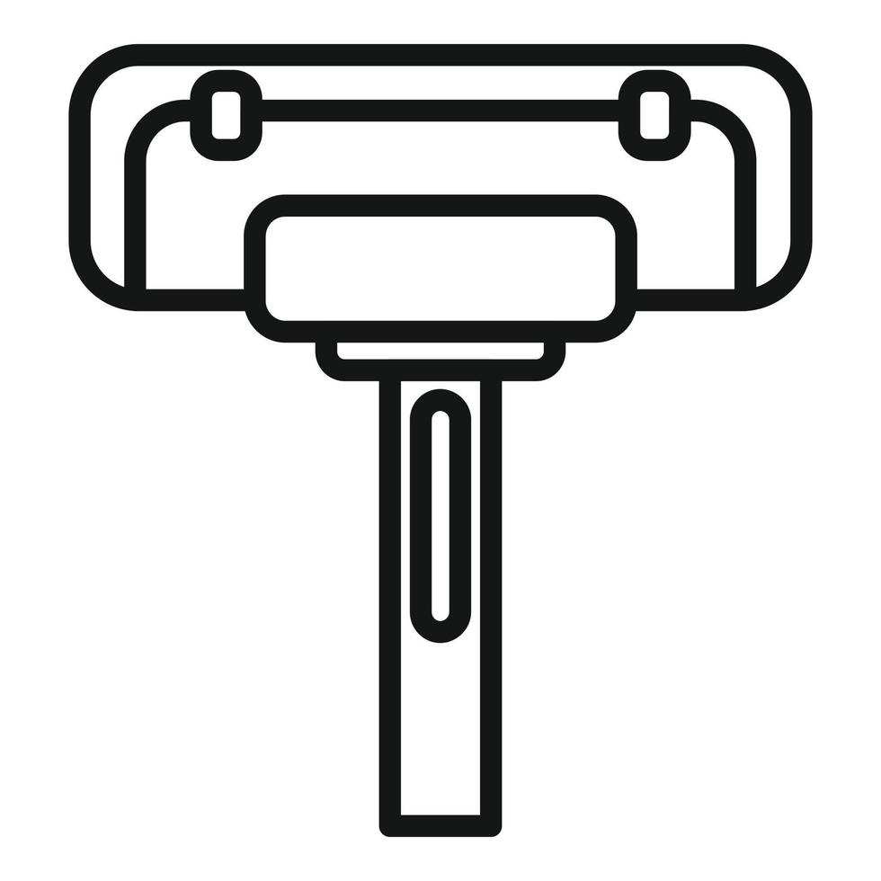 Clean mop icon outline vector. Cleaning pool vector